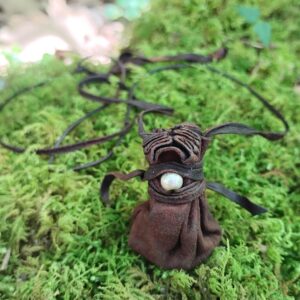 Sterling Silver Buckskin Leather Necklace Pouch - Treated with Mink Oil - Medicine Bag - Spirit Pouch - Amulet Necklace